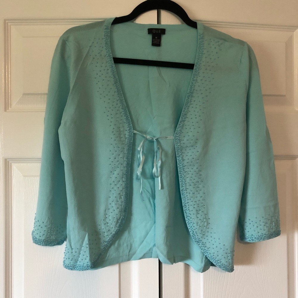 Beaded summer sweater